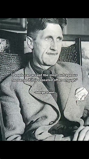 IOS on Instagram: "Truth rarely collapses in one dramatic moment. It erodes quietly, worn down by repetition rather than argument. When an idea is heard once, it invites skepticism. Heard twice, it invites curiosity. Heard a hundred times, it begins to feel familiar—and familiarity often disguises itself as truth. This is the unsettling reality George Orwell points toward: human minds are not just persuaded by logic, but shaped by frequency. Repetition works because it lowers our defenses. We st