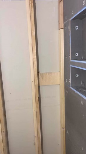 Double Stud for Perfectly Straight Framing - How-To Guide Progress update on our renovation project! Double studs all around to ensure a solid and level frame. Can't wait to see the final result! #framing #doublestuds #structural #existingframing #sistering #newstuds #plumbing #straightedge #flat #level #bathroom #bathroommakeover #bathroomremodel