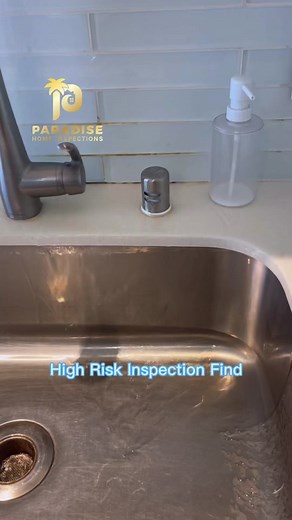Is your dishwasher air gap leaking? Here are 4 common reasons why: 1. Clogged air gap. 2. Dishwasher knockout plug hasn’t been removed. 3. Clogged vent hose. 4. College p-trap or garbage disposal #paradisehomeinspections #paradisehmi #assuranceforyourohana #homeinspections #homeinspector #leakdetection #plumbinginspection