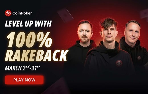 CoinPoker Launches 100% Rakeback in March for All Players | PokerListings