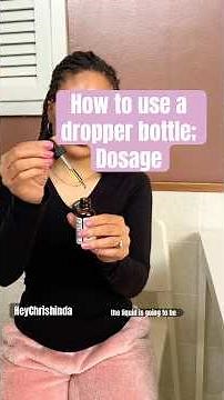 How to use a dropper bottle : correct dosage amount. Oil of oregano.