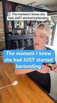 She had started bartending 2 weeks prior. It was my 2nd day at that bar #newbartender