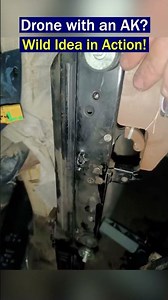 Wild Hornet Drone with AK Rifle Deployed in Combat