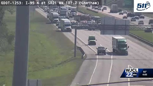 Crash on I-95 impacts traffic near the Georgia-South Carolina state line