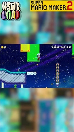 [NSMBL] 8-4 Spiny Star Skies (LWQ-PHV-RYF) / SMM2 Gameplay (short 1)