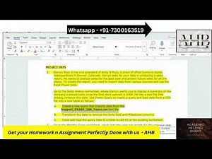 New Perspective Excel 365 | Module 10: SAM Project A | Kirby & Ross | Analyze Data with Power Tools