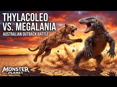 The Lost Chronicles When Monsters Ruled the Australian Outback Thylacoleo vs. Megalania