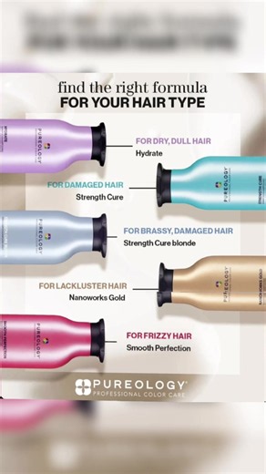 Pureology has a formula for every hair type ✨ Dry? Damaged? Frizzy? Blonde? Dull? There’s a perfect match waiting for your hair 💁‍♀️ https://leanneshairstudio.shop/collections Free local pickup in Calgary, AB ♥️ Shipping available Canada-wide (shipping fees apply) 🇨🇦 #pureology #hairproductshub #haircare #allhairtypes #supportsmallbusiness