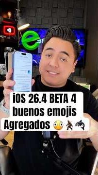 👆iOS 26.4 Beta 4: Unicode Emojis and New Accessibility Feature.