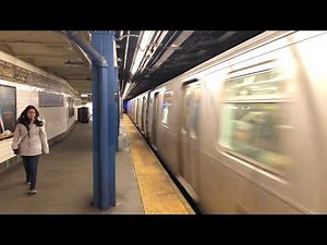 MTA New York City Subway Rockaway Parkway Bound R143 (L) Train @ Jefferson Street