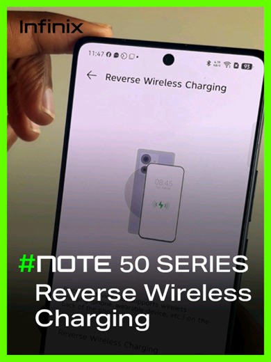 Infinix Note 50: Wireless Reverse Charging Features