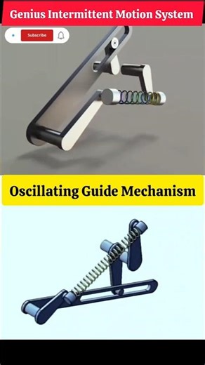 Mechanical Principle: Oscillating Guide Mechanism | Genius Engineering Innovation #shorts