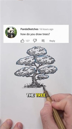 The easiest way to draw trees.