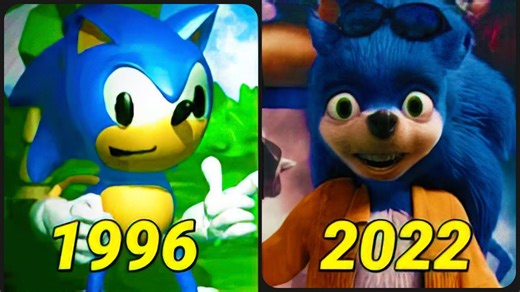 Evolution of Ugly Sonic (1996-2022)