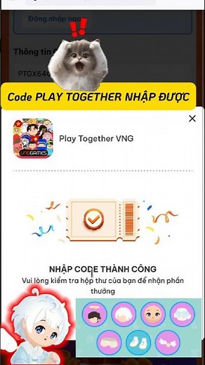 nhập ngay mã code play together vng không giới hạn, ai cũng làm được #codeplaytogether #shorts