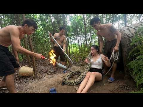 Woman vs Giant Python: Shocking Jungle Survival and Rescue Story