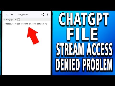 ChatGPT File Stream Access Denied Problem || How to Fix File Stream Access Denied Problem in ChatGPT