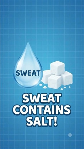 Why Does Your Face Sting After Wiping Sweat? 😳💦 | The Science of Sweat! #FunScience #didyouknow