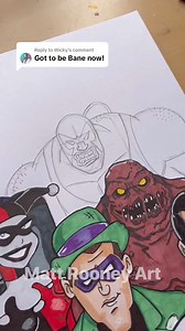 11K views · 341 reactions | Drawing Dc Batman Villains Part 11 #dc #villain #batman #dccomics #cartoon #art #satisfying #drawing #draw #artist | Matt Rooney Art | Facebook