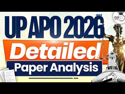 Up apo 2026 | up apo exam analysis | up apo 2026 | by study iq judiciary
