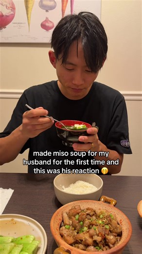 Delicious Homemade Miso Soup Reaction