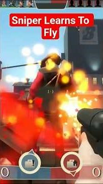 TF2 Sniper Learns to Fly #tf2 #shorts #tf2sniper #tf2scout #tf2shorts #tf2gameplay