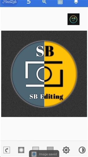 YouTube Channel Logo || #logo #design #pixellab || How to Make Logo in YouTube Channel@SB_Edit_8856.