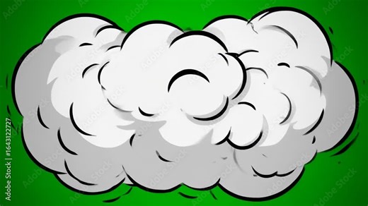 Cartoon Explosion Animated Background for Effects and Transitions, Comic Style