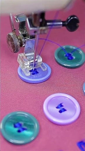 Smooth Button Sewing Using Machine #sew #machine