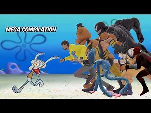Squidward Runs Away From Everyone Mega Meme Compilation