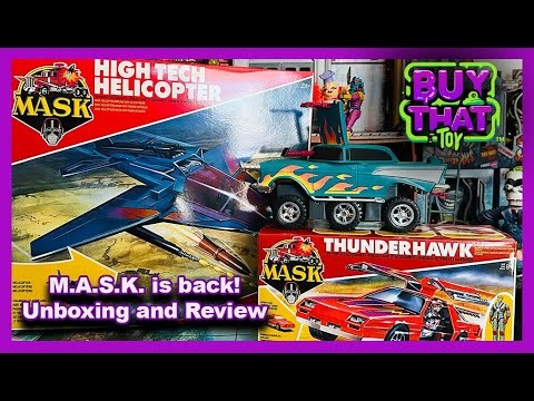 M.A.S.K Unboxing! Loyal Subjects Thunderhawk & High Tech Helicopter Reviewed (Big Bad Toy Store )