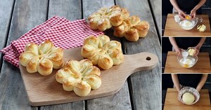 FLORES DE BRIOCHE: você nunca comeu nada tão lindo, nem tão gostoso!