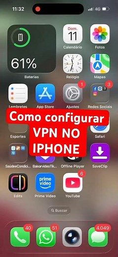 Como configurar VPN no iPhone. #fisica #ios #iphone