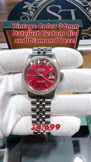 Lone Star Watch Company on Instagram: "Rolex 1601 36mm Datejust with custom dial and bezel Box and booklets no papers Model: 1601 Year: 1967 Price: $4,699 #lswcig #rolex #watch"