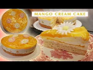 How To Make MANGO CREAM CAKE | Super Marie
