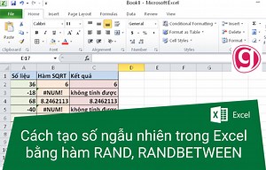 Hướng dẫn cách tạo random số trong Excel bằng hàm Random