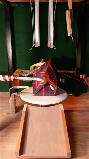 Gifting a @barbour scarf just got a Gift-O-Matic upgrade. Wallace and Gromit would be proud!