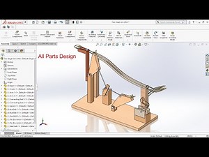 2 stage arm marble lifter mechanism design in solidworks