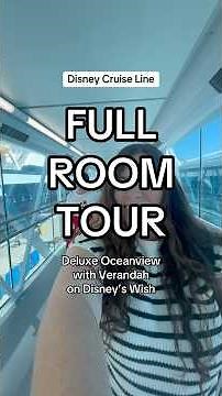 FULL Room Tour! Deluxe Oceanview Stateroom with Verandah | Disney Wish Cruise 🚢✨