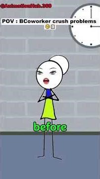 Coworker crush problems 😏📋 #animation #manager #corporate #comedy #shorts #viralshorts
