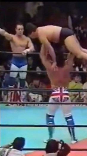The power of the British Bulldogs: Shinichi Nakano is mercilessly thrown out of the ring