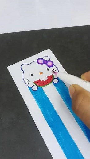 DIY hello kitty Paper pen decorated ideas #diy #short #craft #papercrafts #love #hellokitty #foryou