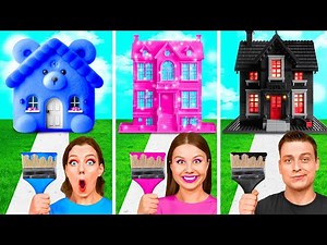 One Colored House Challenge | Funny Situations and Fails by KiKi Challenge