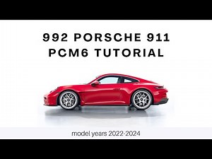 992 Porsche 911 PCM6 tutorial 2022-2024