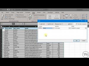 Sorting and Filtering in Excel