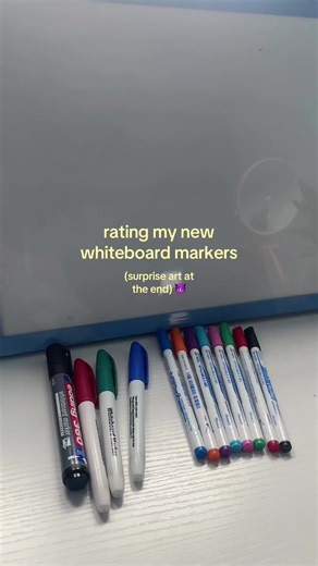 Creative Whiteboard Art with New Markers