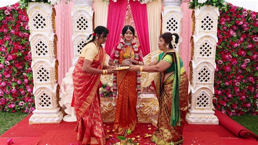 4.4K views · 29 reactions | Tharani's Saree Ceremony Highlights | Shakthy Studio | Facebook