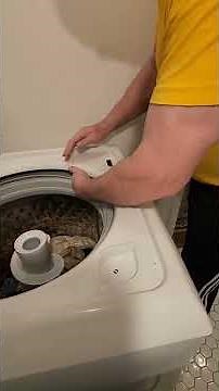 GE wash machine lid lock removal no tools required
