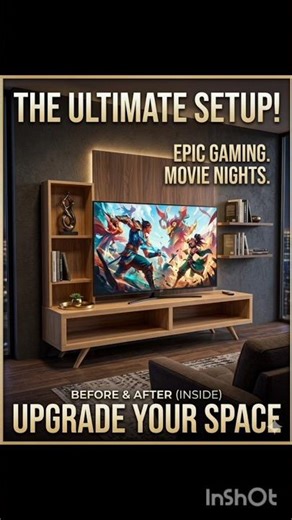 The Ultimate Entertainment Setup | Luxury Gaming & Movie Wall Unit #shortsfeed #googlesearch