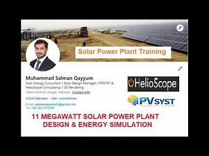 How to design on Helio Scope 11 MW Solar Power Plant